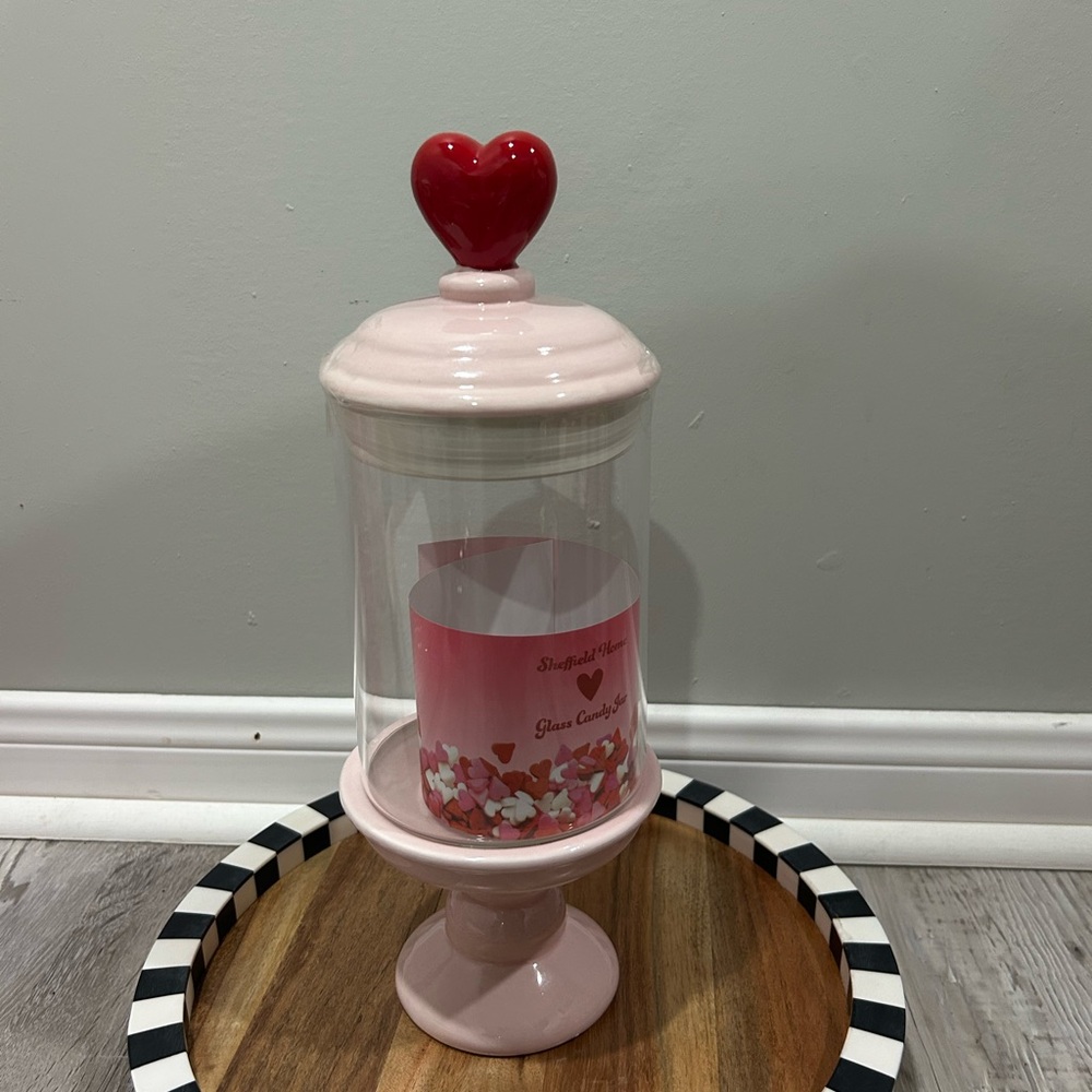 Heart candy jar